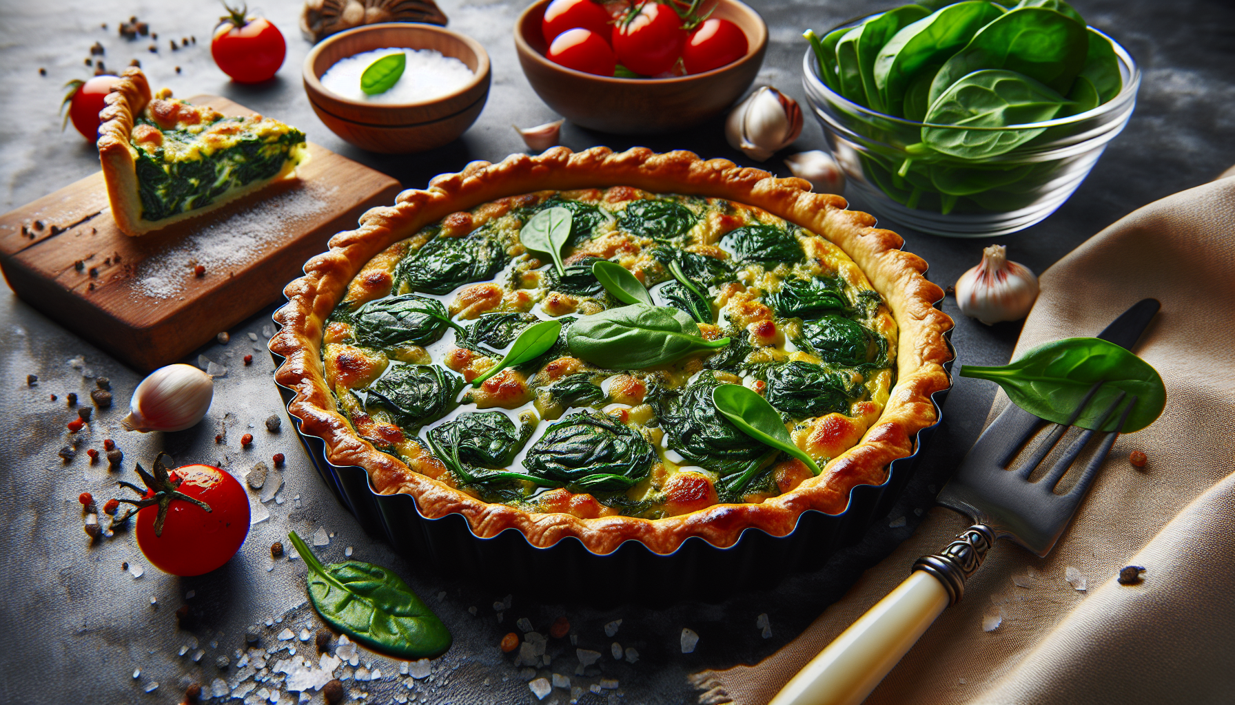 torta salata spinaci